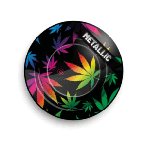 Metal Ashtray Leaves Gradient metallic (135 mm)